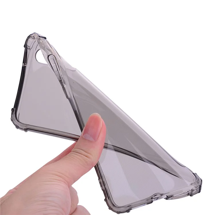 Shock-resistant TPU Protection Cell Phone Case for Huawei P20 - Grey