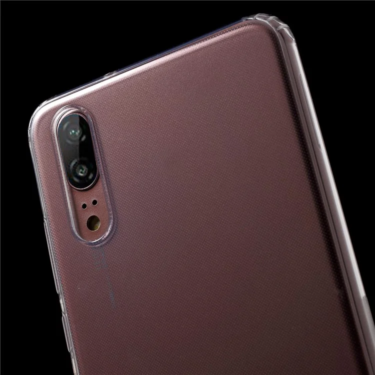 Drop-resistant Clear TPU Cell Phone Case Cover for Huawei P20