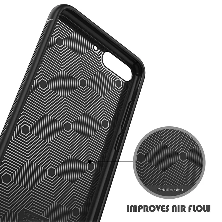 IVSO Gentry Series Leather Coated TPU Case for Huawei Honor 10 - Black