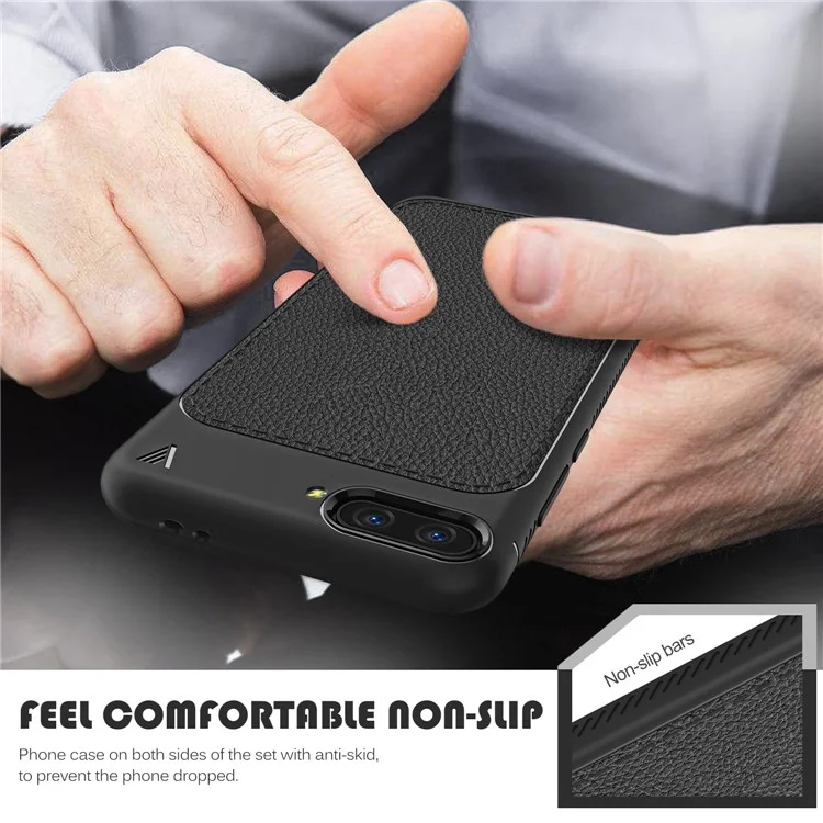IVSO Gentry Series Leather Coated TPU Case for Huawei Honor 10 - Black