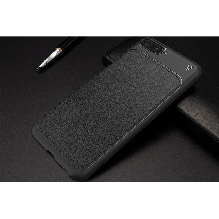 IVSO Gentry Series Leather Coated TPU Case for Huawei Honor 10 - Black