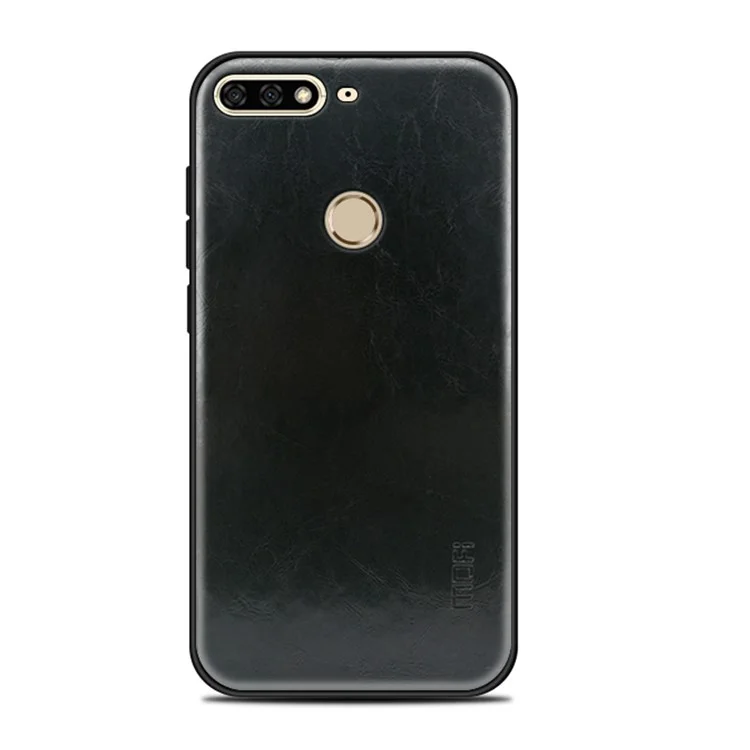 MOFI PU Leather Coated PC + TPU Hybrid Case for Huawei Honor 7C / Enjoy 8 - Black