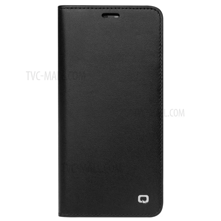 Qialino Classic Gen II Cowhide Vélication du Pautlet de Cuir Mobile Pour Huawei P20 - le Noir