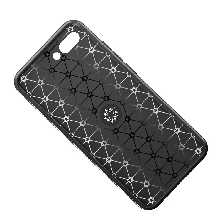 Case Móvil TPU de Kickstand TPU Para Huawei Honor 10 (lámina de Metal Magnético Incorporado) - Negro