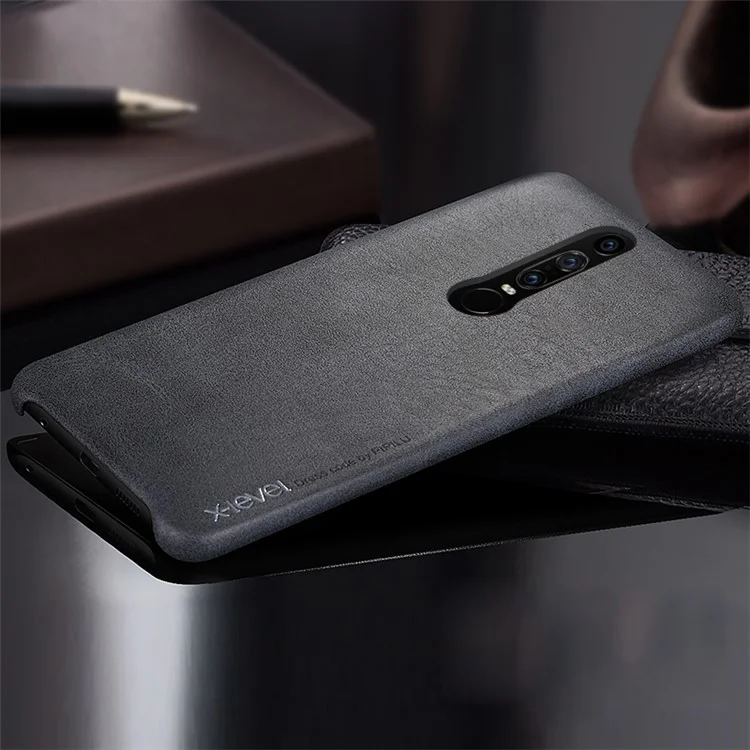 X-LEVEL Vintage Leather Coated PC Mobile Case for Huawei Mate RS Porsche Design - Black