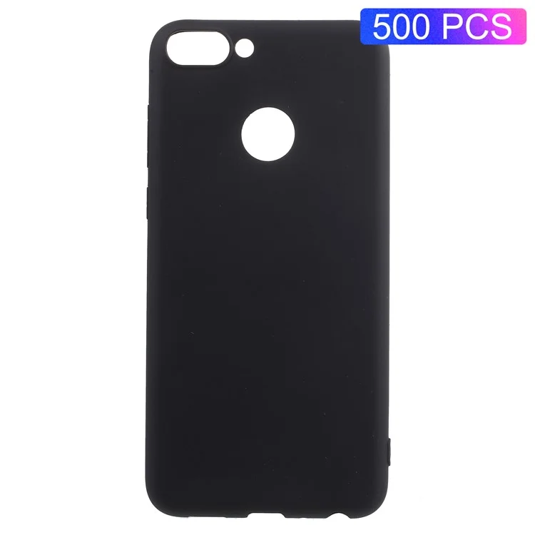 500PCS/Lot Double-sided Matte TPU Case for Huawei P Smart/Enjoy 7S - Black