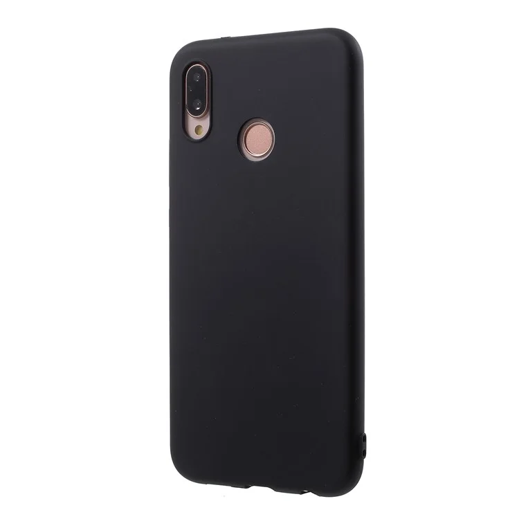 500PCS/Lot Double-sided Matte TPU Phone Cover Shell for Huawei P20 Lite/Nova 3e - Black