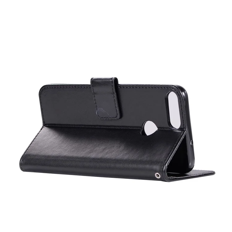 Imprint Owl Dream Catcher Wallet Stand Leather Case for Huawei P Smart/Enjoy 7S - Black