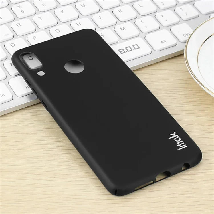 IMAK Jazz Skin Feel PC Back Phone Case + Screen Protector Film for Huawei P20 Lite / Nova 3e - Black