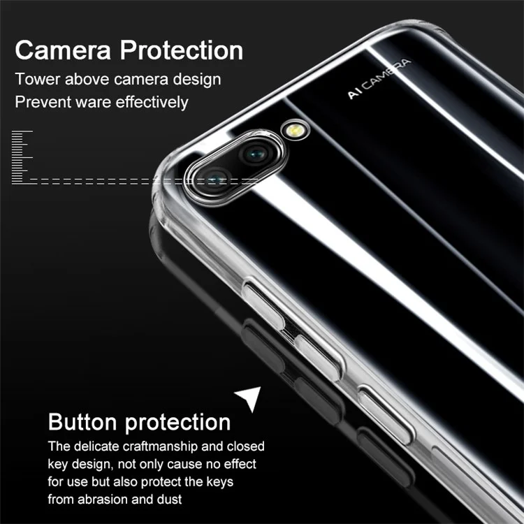 IMAK Anti-drop TPU Protection Cell Phone Case + Screen Protector for Huawei Honor 10