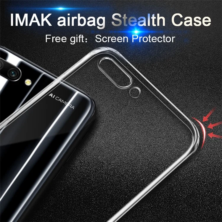 IMAK Anti-drop TPU Protection Cell Phone Case + Screen Protector for Huawei Honor 10