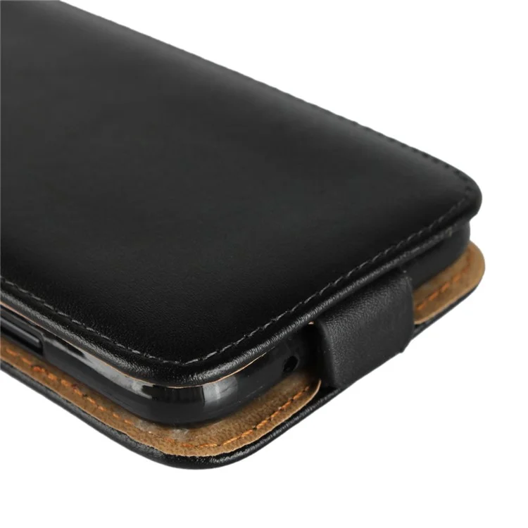 Genuine Leather Vertical Phone Case for Huawei P20 Lite / Nova 3e - Black