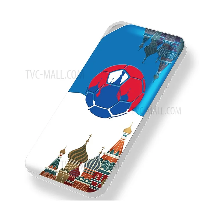 ROCK 2018 World Cup Series Pattern Printing External Mobile Battery 10000mAh 2.1A Power Bank for iPhone iPad Samsung - Dream of Russia