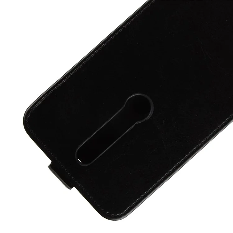 Crazy Horse Vertical Flip Card Holder Leather Case for Huawei Mate RS Porsche Design - Black