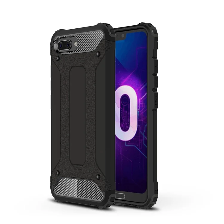 Armor Guard Plastic + TPU Hybrid Case for Huawei Honor 10 - Black
