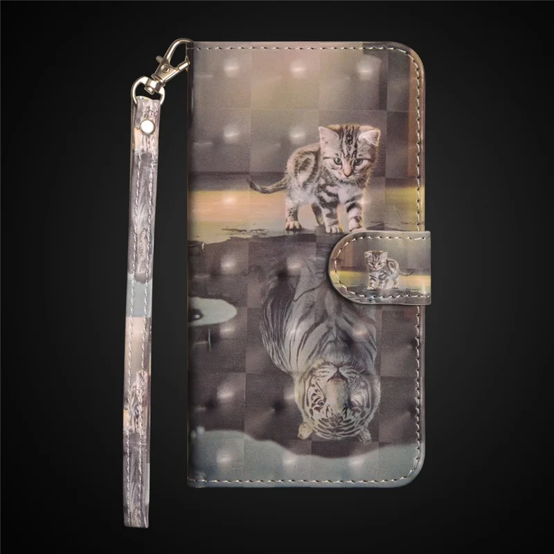 Pattern Printing Wallet Leather Stand Case for Huawei P20 Lite / Nova 3e - Cat Pattern