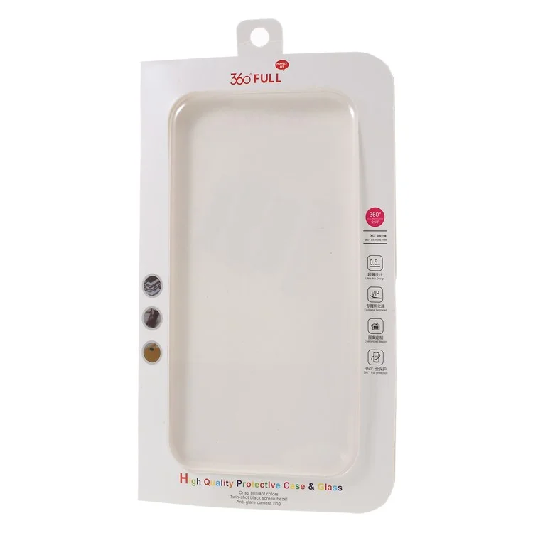 2-in-1 Full Protection PC Hard Case for Huawei P20 Lite/Nova 3e + Tempered Glass Screen Protector - Red