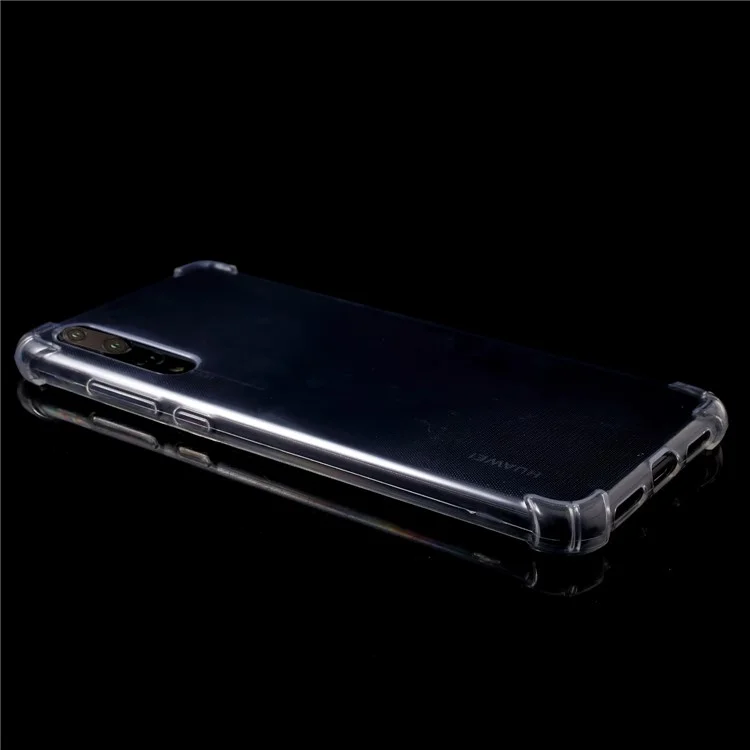 500PCS/Pack Drop-resistant Clear TPU Back Phone Casing for Huawei P20 Pro