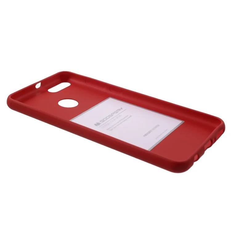 MERCURY GOOSPERY Anti-fingerprint Matte TPU Case for Huawei Y9 (2018)/Enjoy 8 Plus - Red