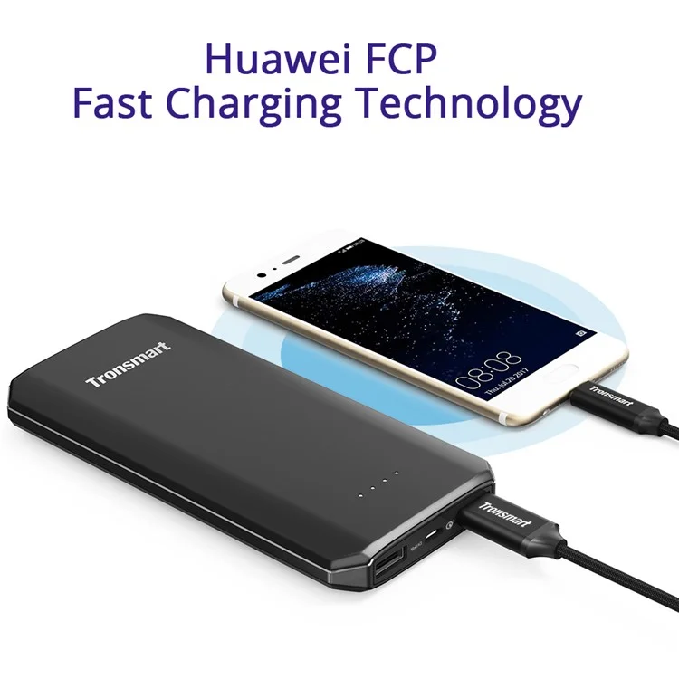 40Pcs TRONSMART Edge 10000mAh External Power Bank for iPhone Samsung etc