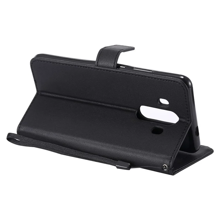Magnetic Leather Stand Case for Huawei Mate 10 Pro - Black