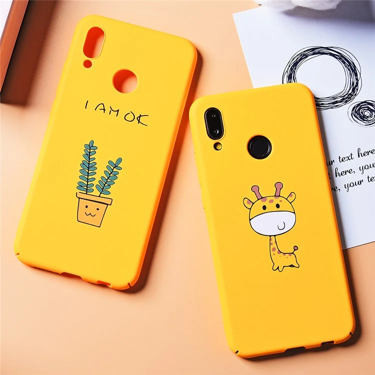 Pattern Printing Hard Plastic Case for Huawei P20 Lite / Nova 3e - Potted Plant