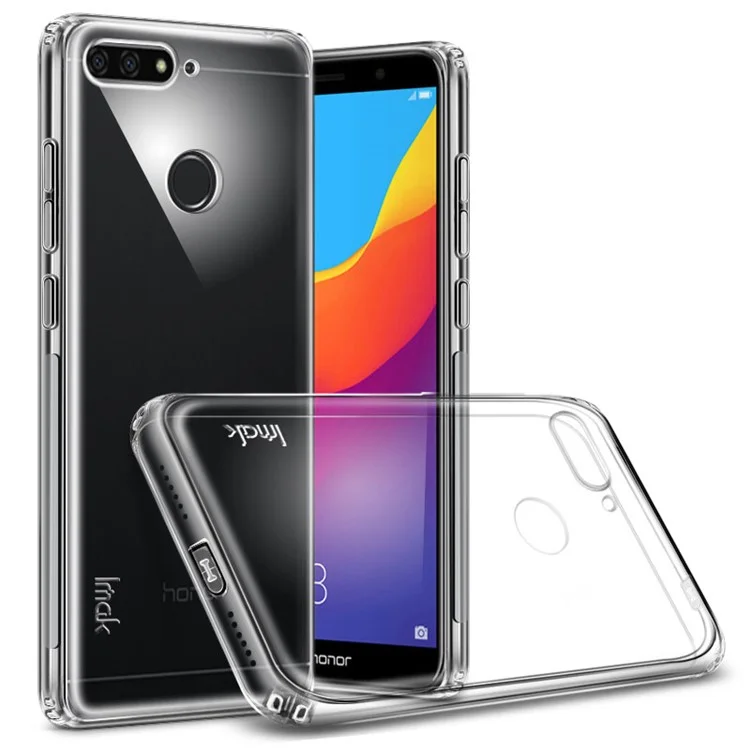 IMAK Anti-drop TPU Back Case + Screen Protector for Huawei Honor 7A/Honor 7A Pro/Y6 (2018)/Enjoy 8E