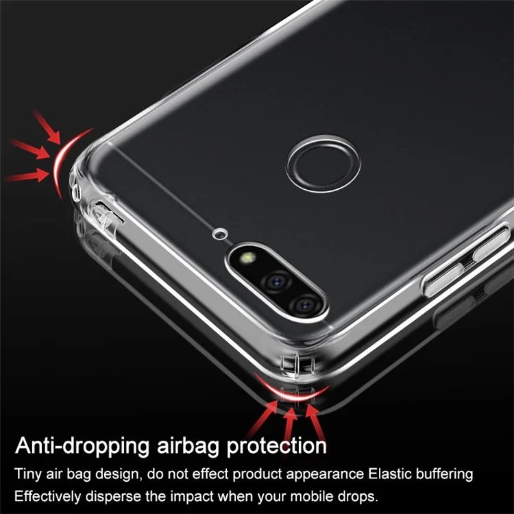 IMAK Anti-drop TPU Back Case + Screen Protector for Huawei Honor 7A/Honor 7A Pro/Y6 (2018)/Enjoy 8E