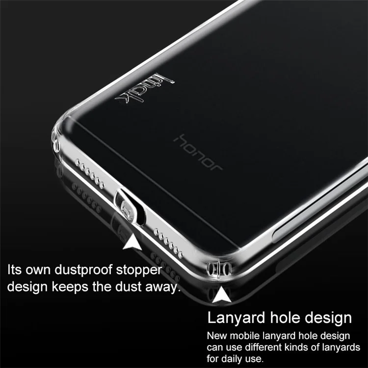 IMAK Anti-drop TPU Back Case + Screen Protector for Huawei Honor 7A/Honor 7A Pro/Y6 (2018)/Enjoy 8E