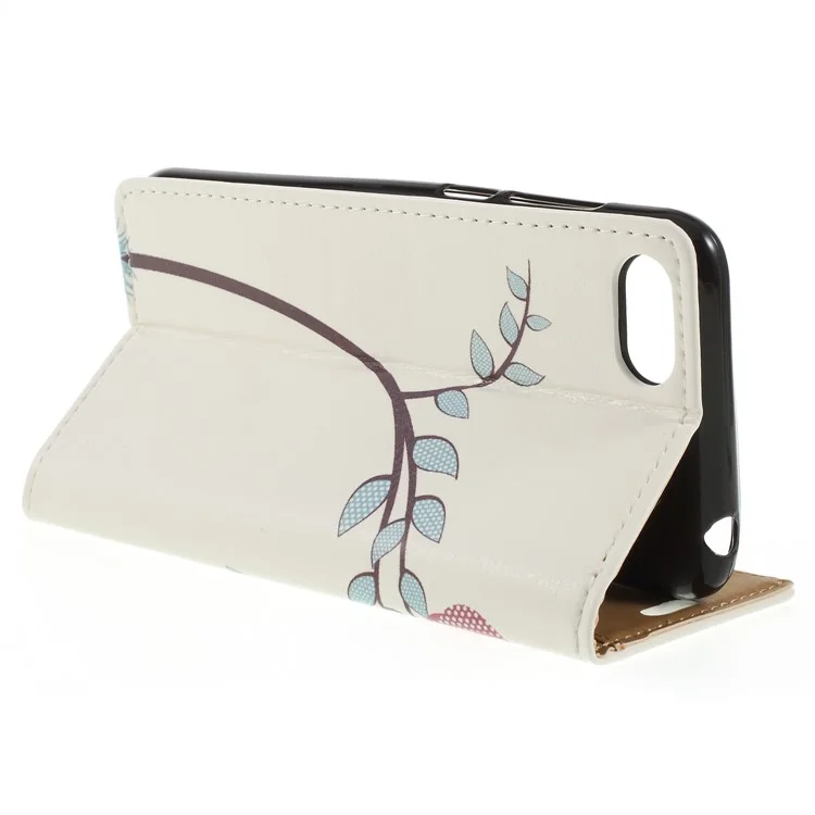 Patterned PU Leather Folio Wallet Stand Folio Case for Huawei Y5 Prime (2018) / Y5 (2018) - Owls