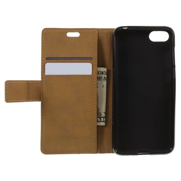 Patterned PU Leather Folio Wallet Stand Folio Case for Huawei Y5 Prime (2018) / Y5 (2018) - Owls
