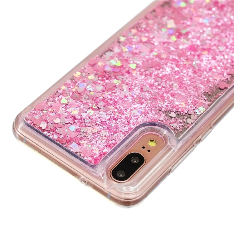 Glitter Dynamic Quicksand Mirror Surface TPU Case for Huawei P20 - Pink