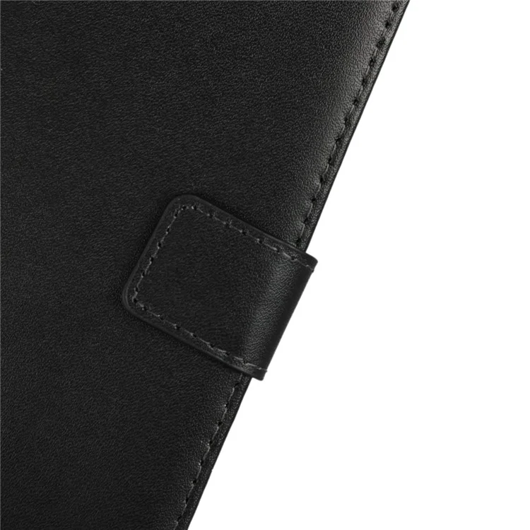 Genuine Leather Wallet Stand Phone Case for Huawei Honor 9 Lite / Honor 9 Youth Edition - Black