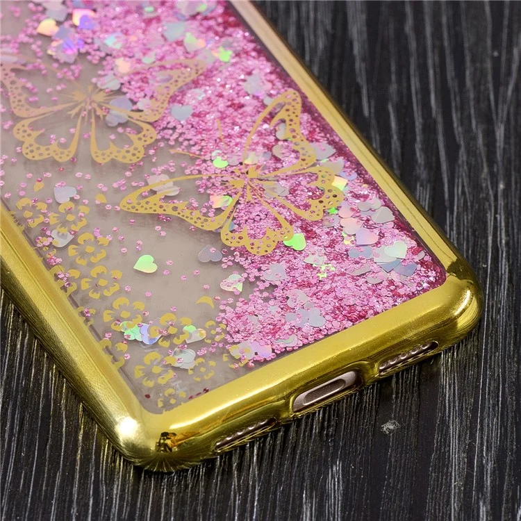 Liquid Glitter Powder Quicksand Electroplated TPU Case for Huawei P20 - Flower Girl
