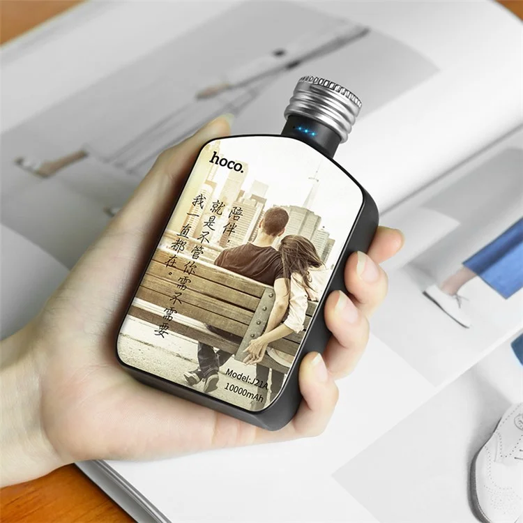 HOCO J21A Heart Words Series 10000mAh Mobile Power Bank 2.1A Single USB - Company