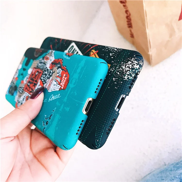 Vintage Pattern Printing PC Back Cell Phone Cover for Huawei P20 Pro