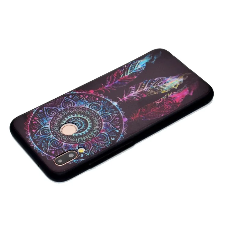 Pattern Printing TPU Soft Case Cover for Huawei P20 Lite / Nova 3e - Dream Catcher