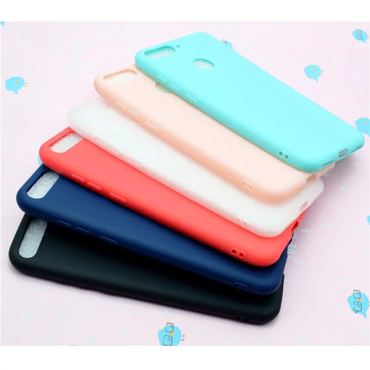 Soft Frosted TPU Back Case for Huawei Enjoy 8E / Honor 7A Pro / Honor 7A (with Fingerprint Sensor) - White