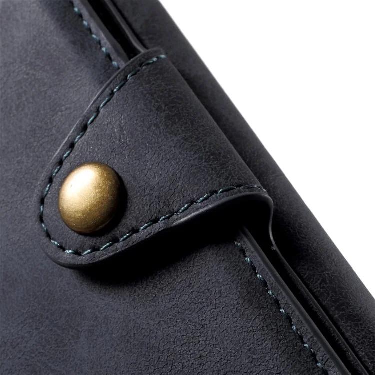 Grey - PU Leather Coated PC Wallet Mobile Phone Case with Kickstand for Huawei P20
