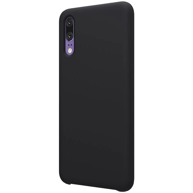 NILLKIN Flex Pure Series Liquid Silicone Cover Case for Huawei P20 - Black