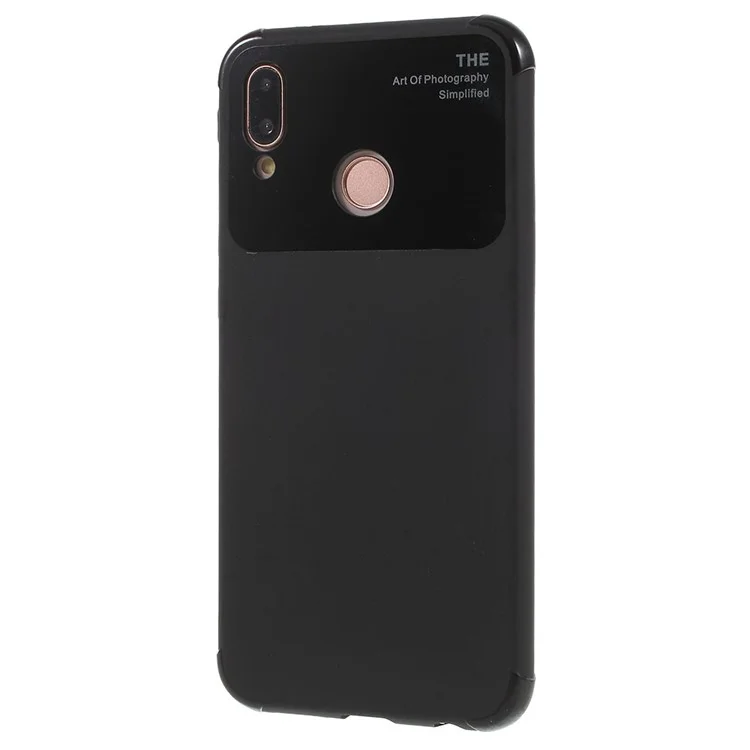 Drop Resistance PC TPU Hybrid Back Cover for Huawei P20 Lite / Nova 3e - Black