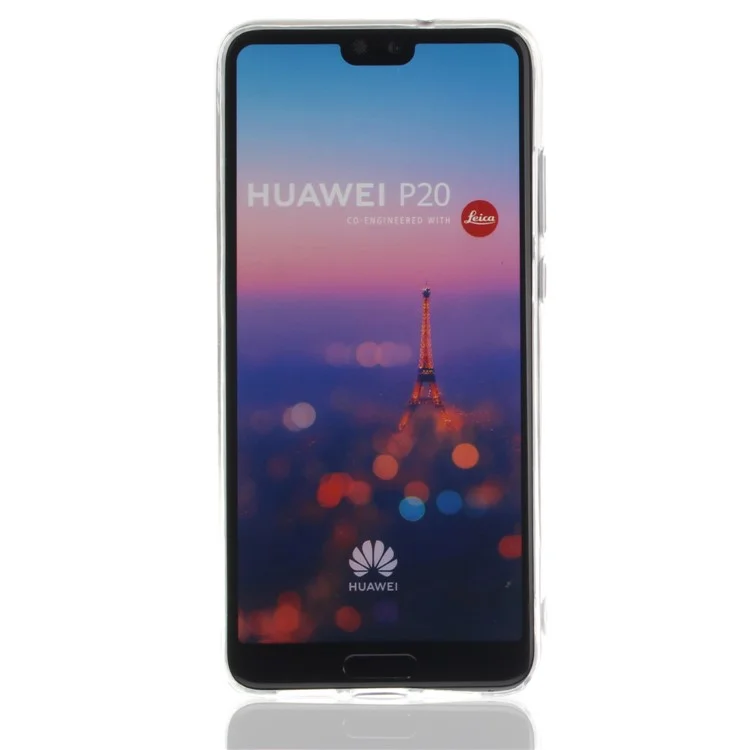 Brown Lion - Patterned IMD Soft TPU Back Case for Huawei P20