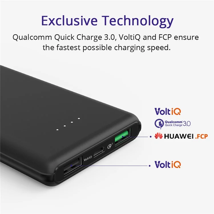 TRONSMART PBT10 10000mAh External QC 3.0 Power Bank
