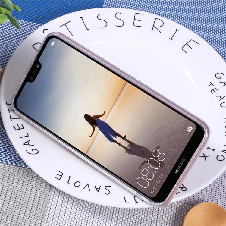 3D Pinch Squishy Toy Pattern Printing TPU Case for Huawei P20 Lite / Nova 3e - Bun