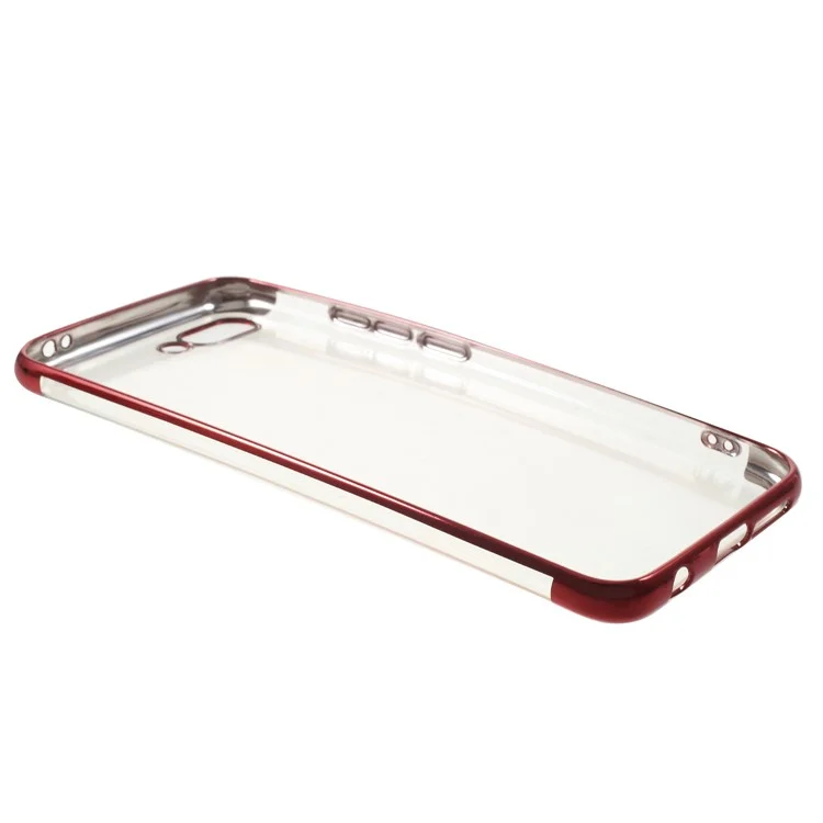 Electroplated Soft TPU Back Case for Huawei Honor 10 - Red