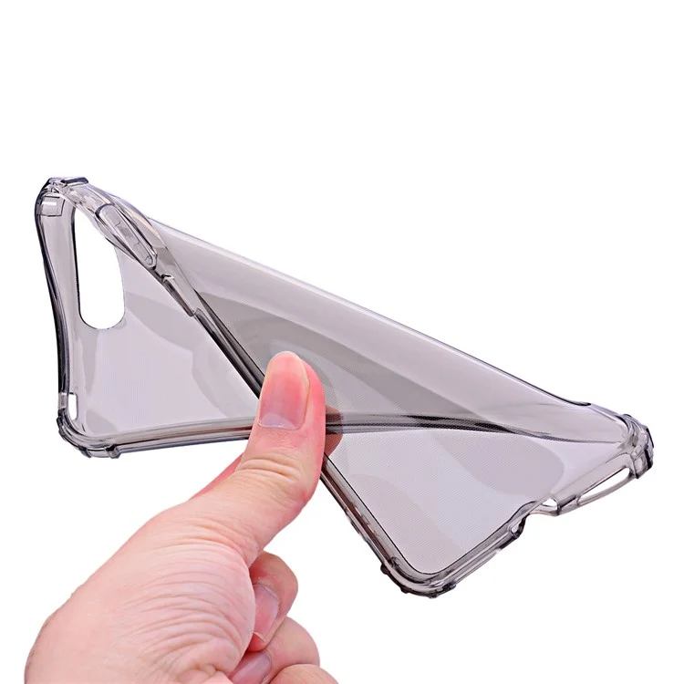 Shockproof TPU Gel Case for Huawei Y6 (2018)/Honor 7A (without Fingerprint Sensor) - Grey