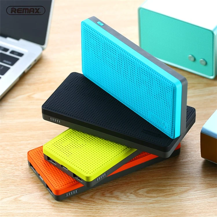 REMAX RPP-103 Qi Wireless Charger Pad 10000mAh Power Bank for iPhone 8/Samsung Galaxy S8 etc. - Green