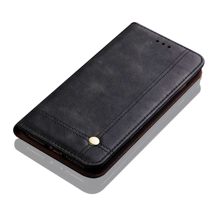 Retro Style Auto-absorbed Crazy Horse Leather Cover for Huawei Honor 10 - Black
