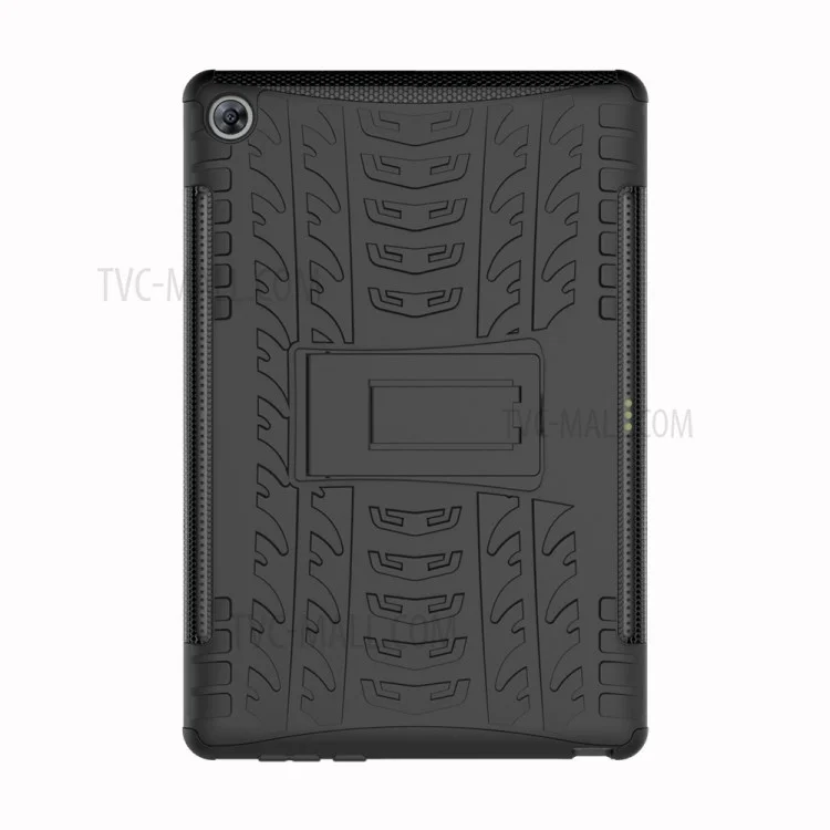 Case de Híbridos PC + TPU Para el Neumático Para Huawei MediaPad M5 10 / 10 (Pro) - Negro