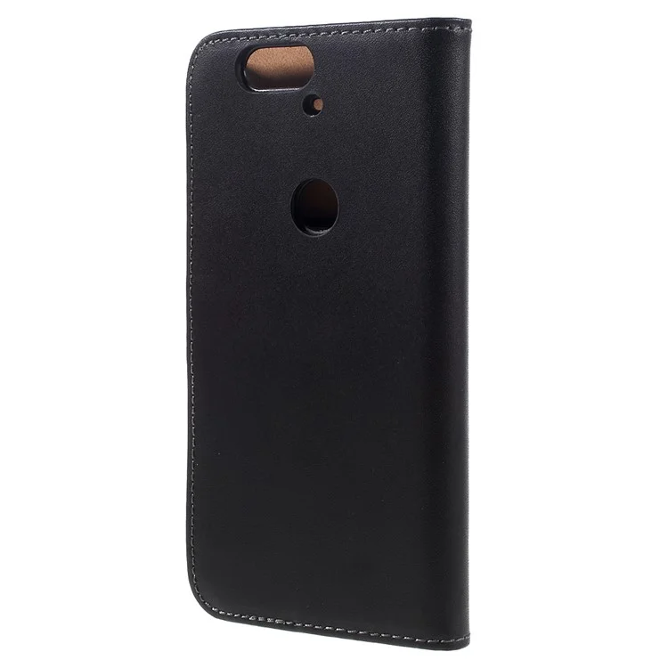 For Huawei Nexus 6P Split Genuine Leather Wallet Case Cover